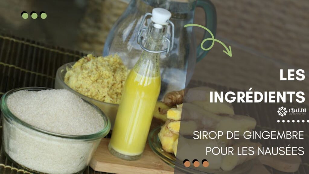 Sirop de gingembre pour les nausées