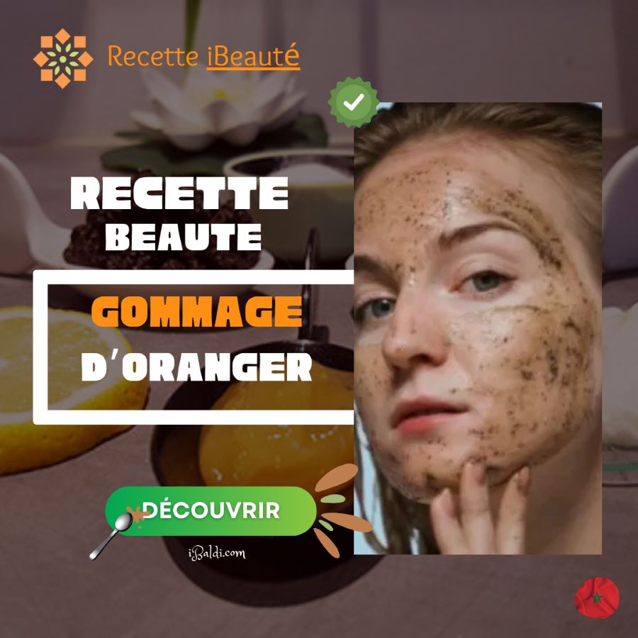 Gommage doux à la semoule et à l’eau de fleur d’oranger