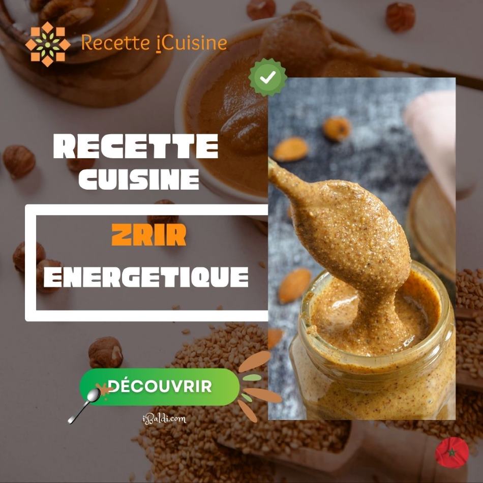 Zrir : Crème Énergétique au Sésame, Miel et Amandes