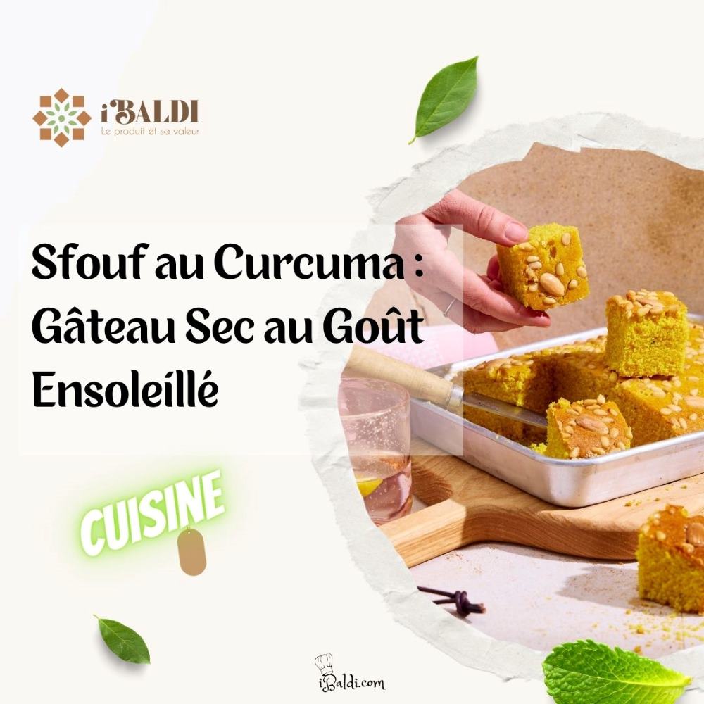 Sfouf au Curcuma : Gâteau Sec au Goût Ensoleillé