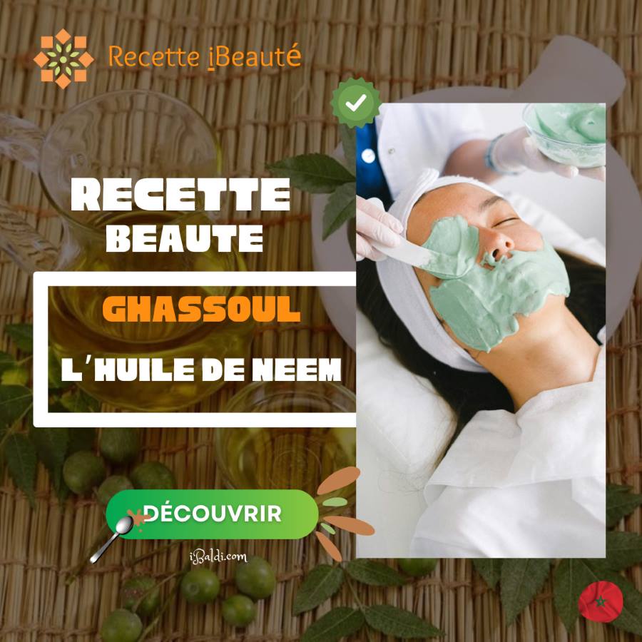 Masque purifiant au ghassoul et à l’huile de neem