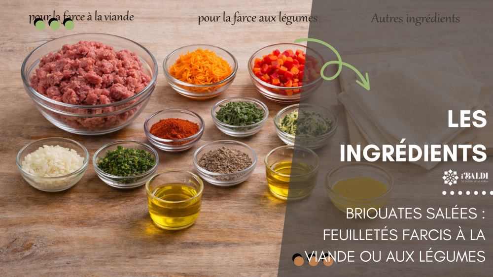 Briouates salées : feuilletés farcis à la viande ou aux légumes