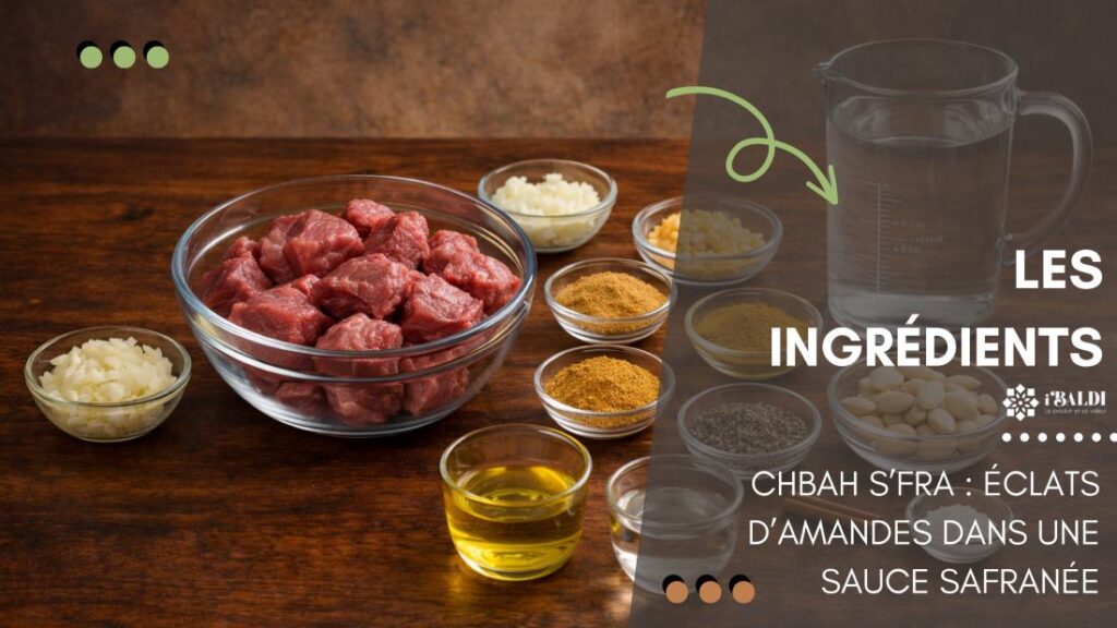 Chbah s’fra : éclats d’amandes dans une sauce safranée