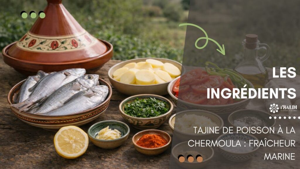 Tajine de poisson à la chermoula : fraîcheur marine