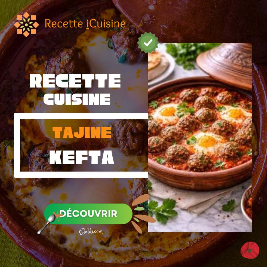 Tajine de kefta aux œufs : boulettes épicées en sauce tomate