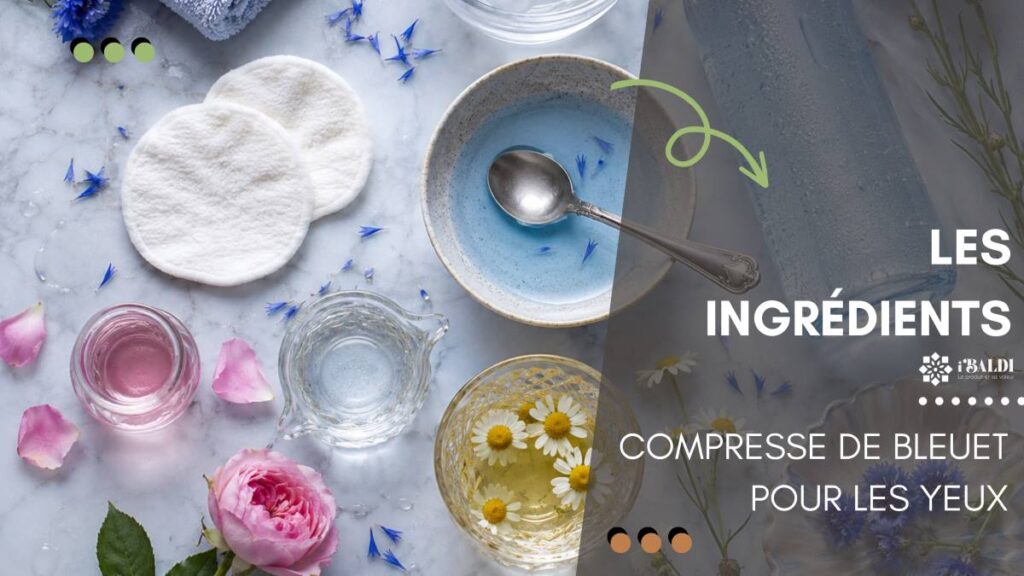 Compresse de bleuet pour les yeux