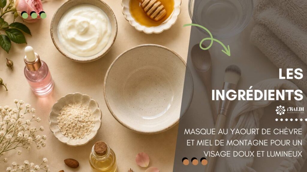 Masque au yaourt de chèvre et miel de montagne pour un visage doux et lumineux