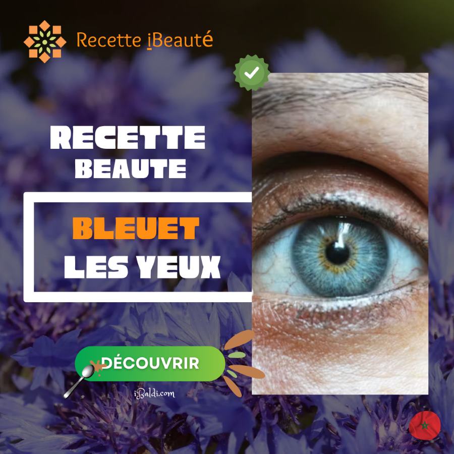Compresse de bleuet pour les yeux
