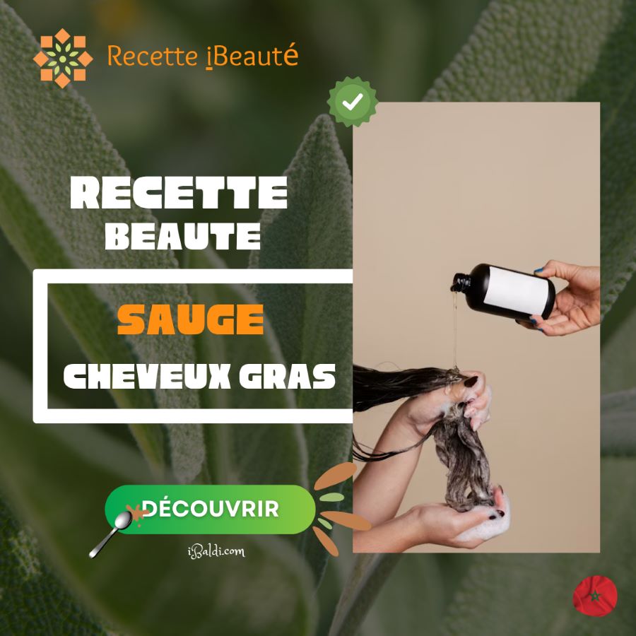 Infusion de sauge pour cheveux gras