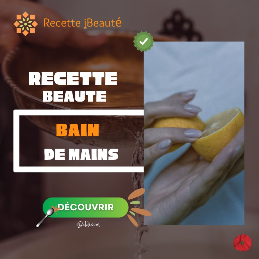 Bain de mains au citron confit