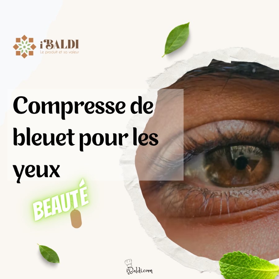 Compresse de bleuet pour les yeux