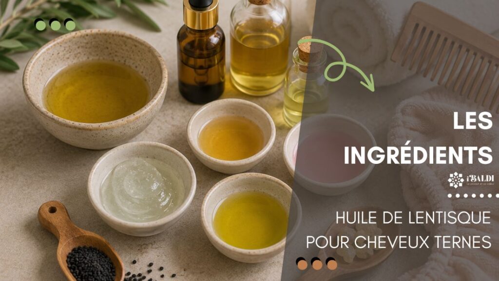 Huile de lentisque pour cheveux ternes