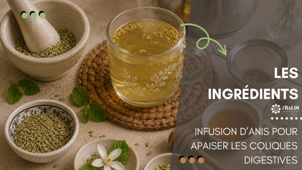 Infusion d’anis pour apaiser les coliques digestives