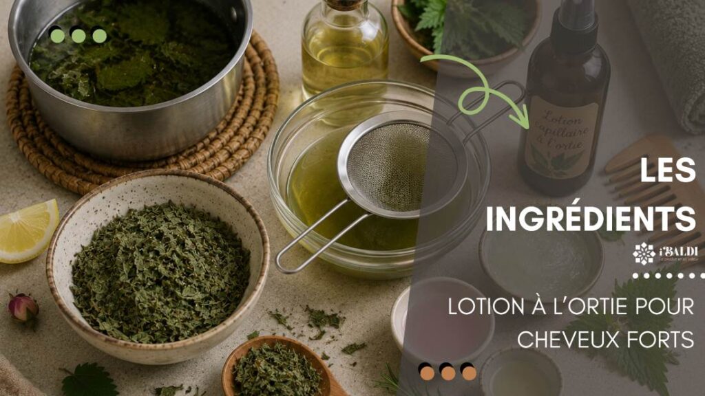 Lotion à l’ortie pour cheveux forts
