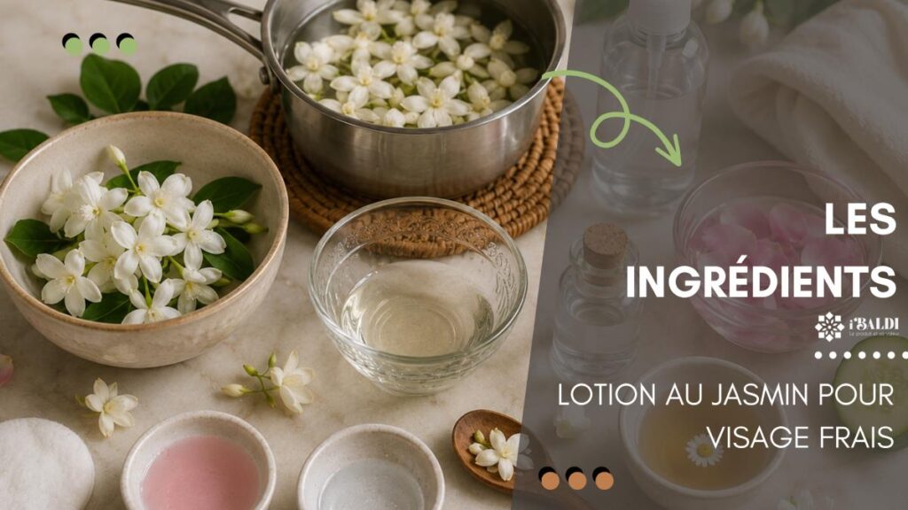 Lotion au jasmin pour visage frais
