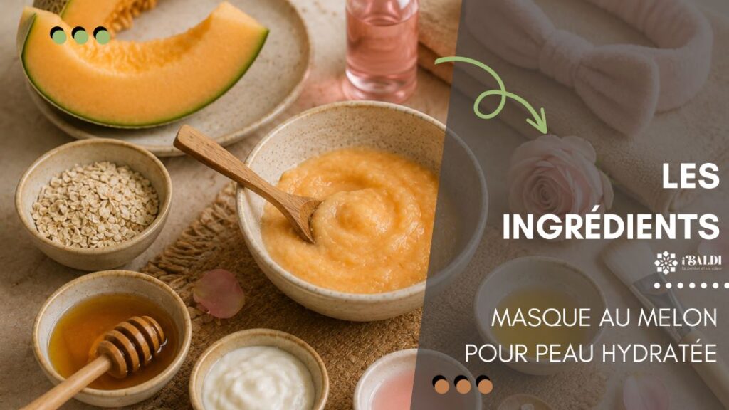 Masque au melon pour peau hydratée