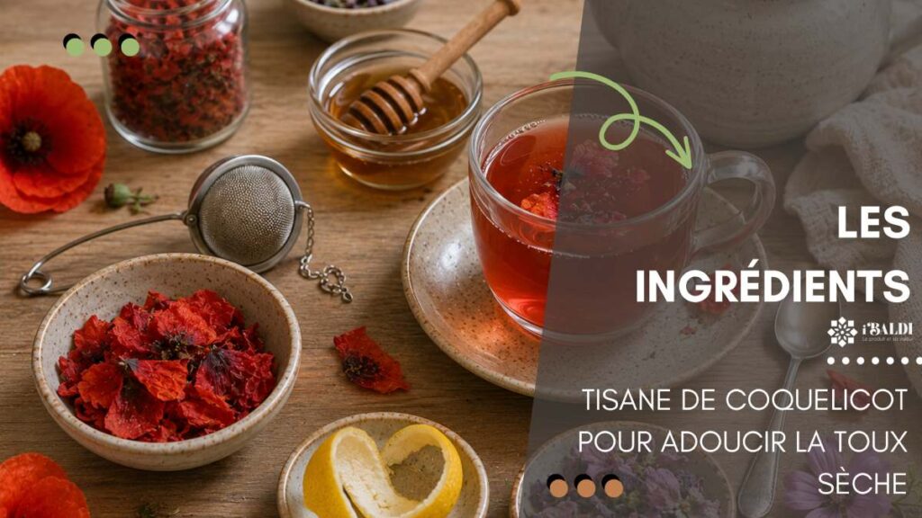 Tisane de coquelicot pour adoucir la toux sèche