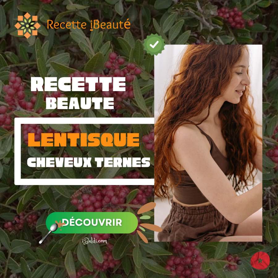 Huile de lentisque pour cheveux ternes