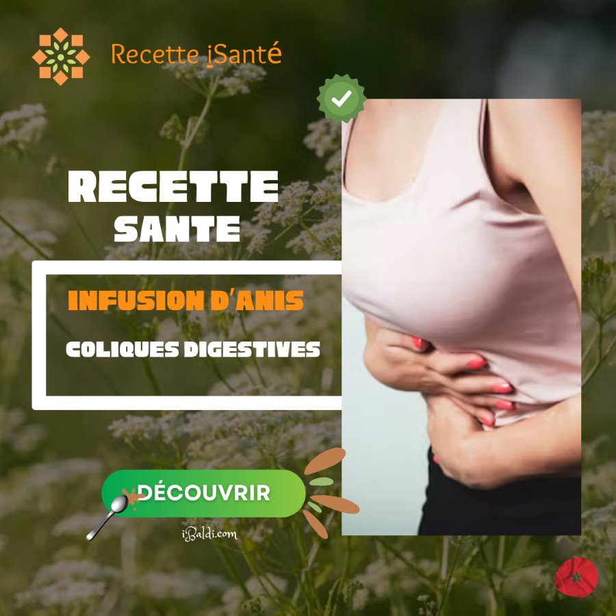 Infusion d’anis pour apaiser les coliques digestives