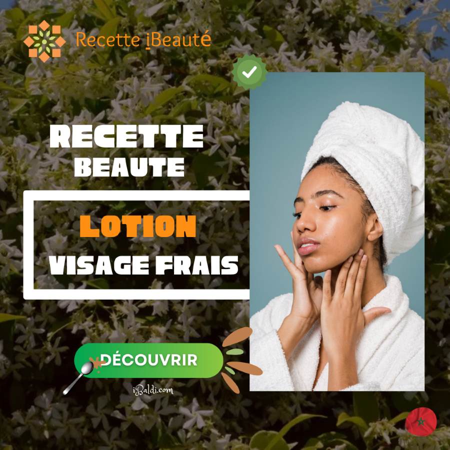 Lotion au jasmin pour visage frais