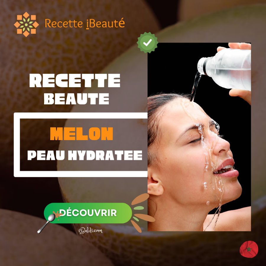 Masque au melon pour peau hydratée