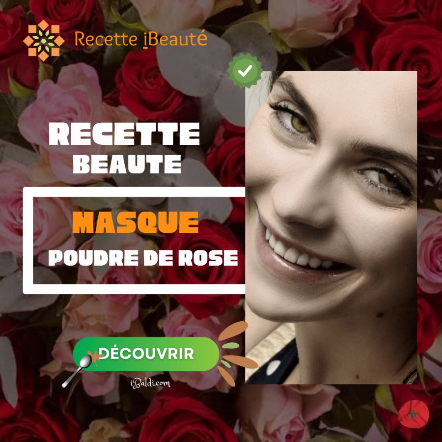 Masque éclat à la poudre de rose