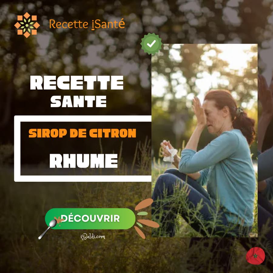Sirop de citron et de miel pour apaiser le rhume