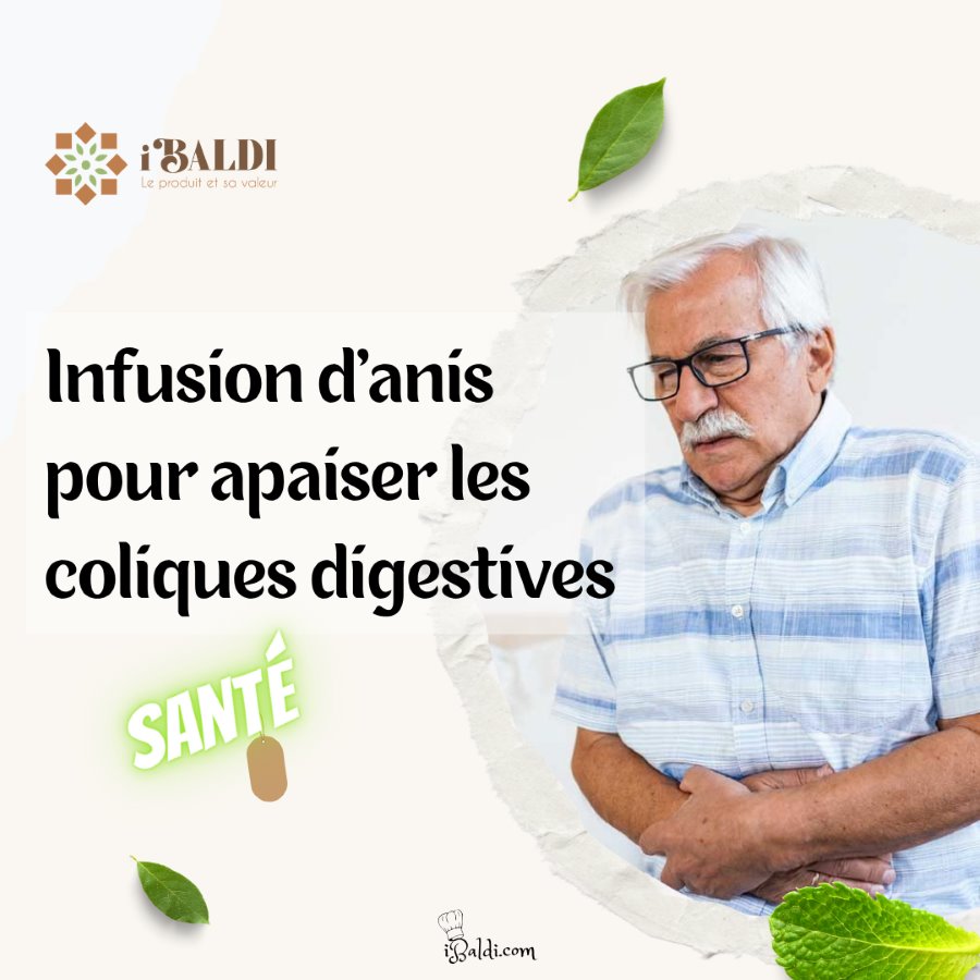 Infusion d’anis pour apaiser les coliques digestives