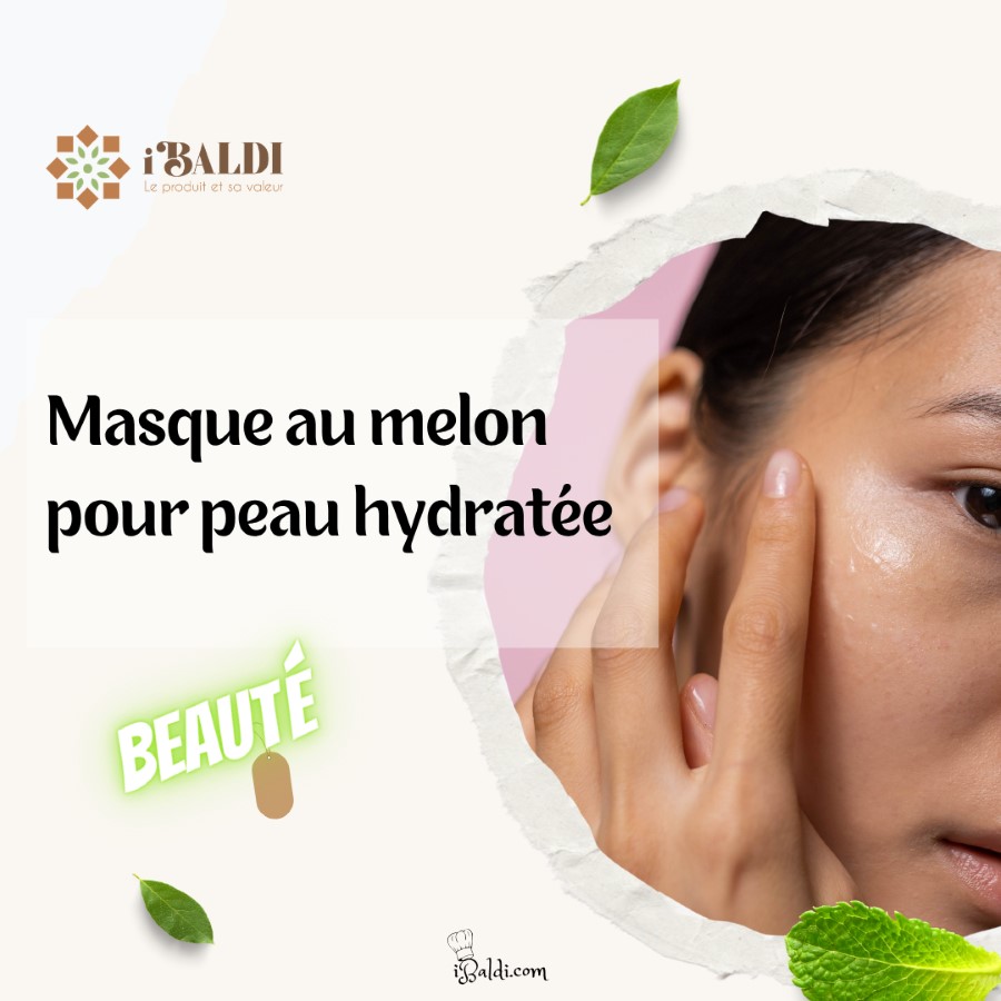 Masque au melon pour peau hydratée