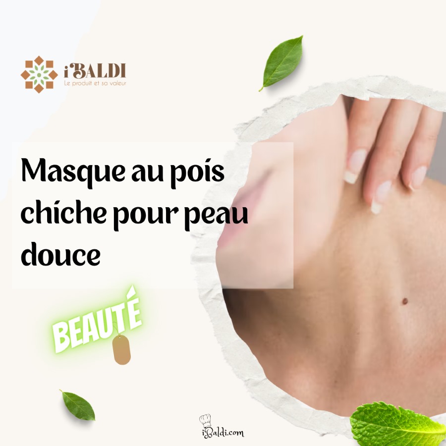 Masque au pois chiche pour peau douce