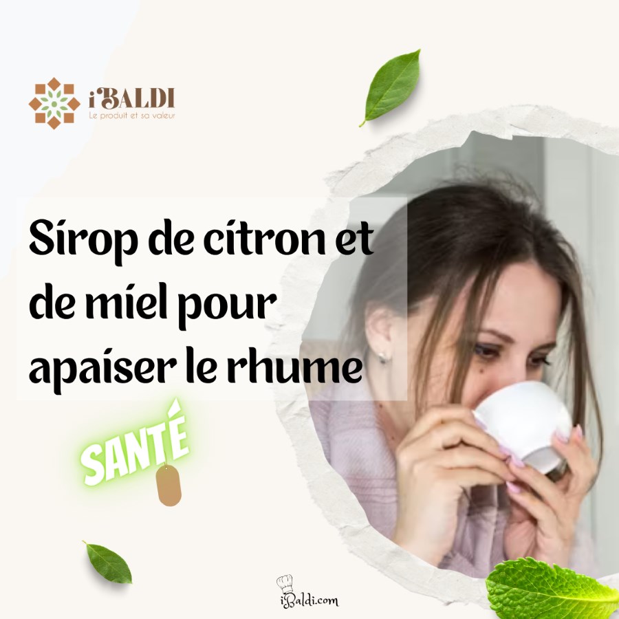 Sirop de citron et de miel pour apaiser le rhume