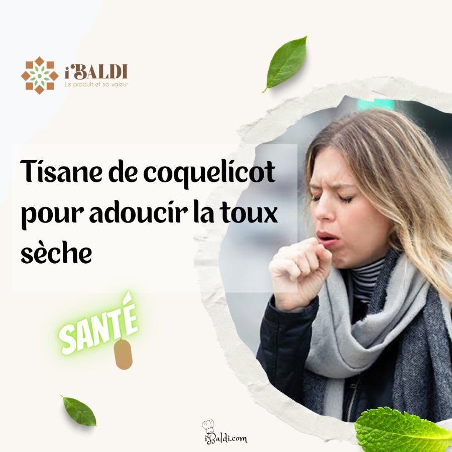 Tisane de coquelicot pour adoucir la toux sèche
