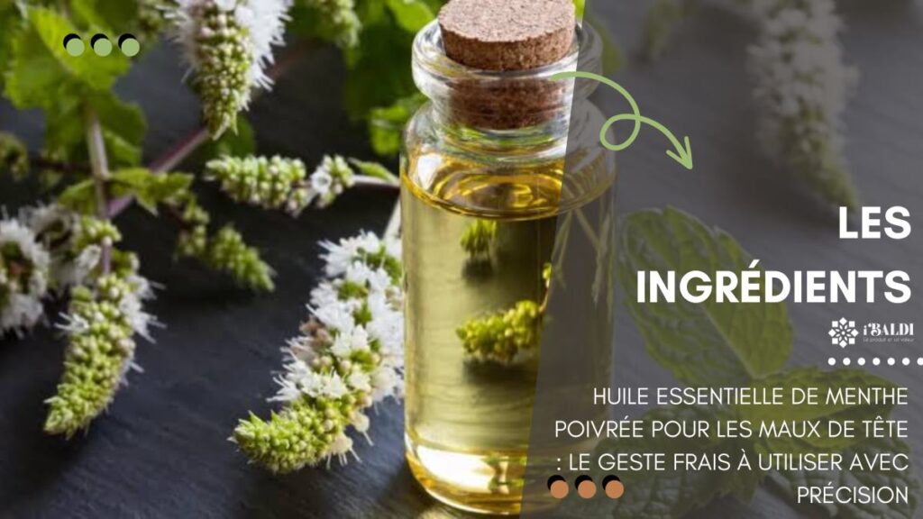 Huile essentielle de menthe poivrée pour les maux de tête : le geste frais à utiliser avec précision