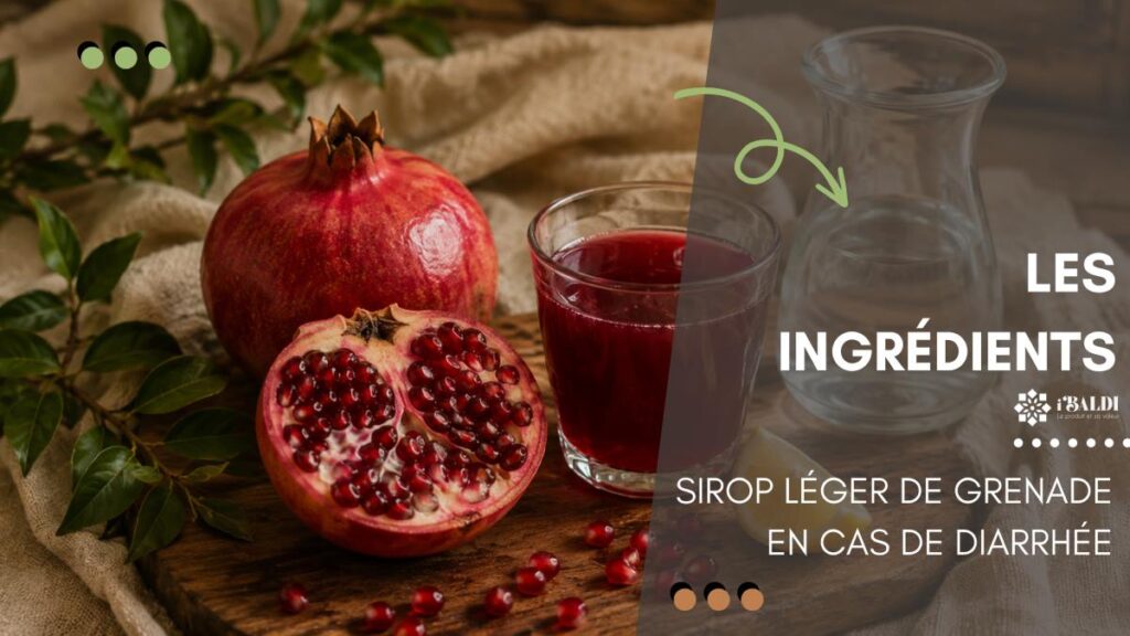 Sirop léger de grenade en cas de diarrhée