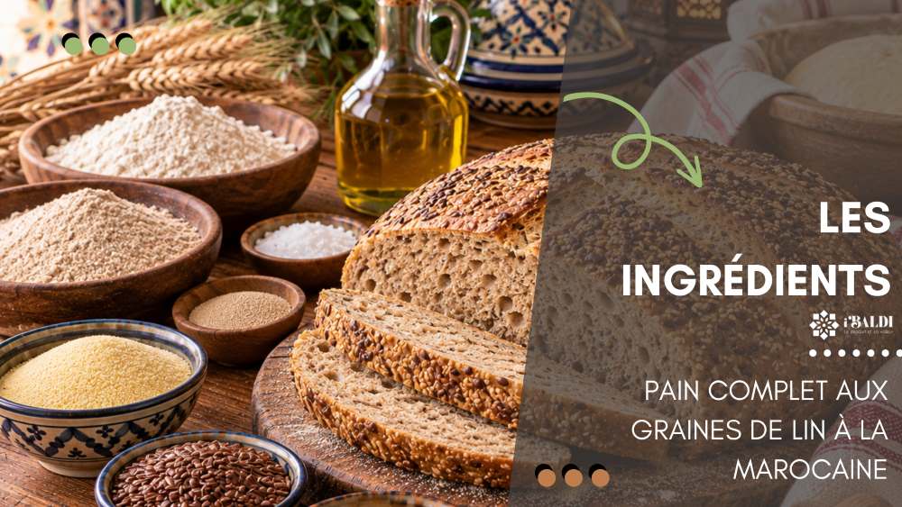Pain complet aux graines de lin à la marocaine