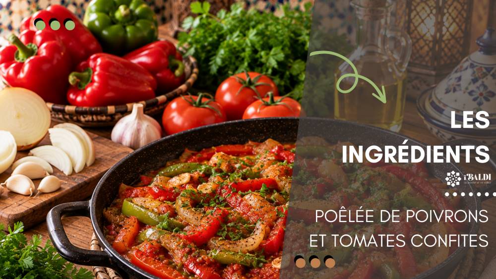 Poêlée de poivrons et tomates confites