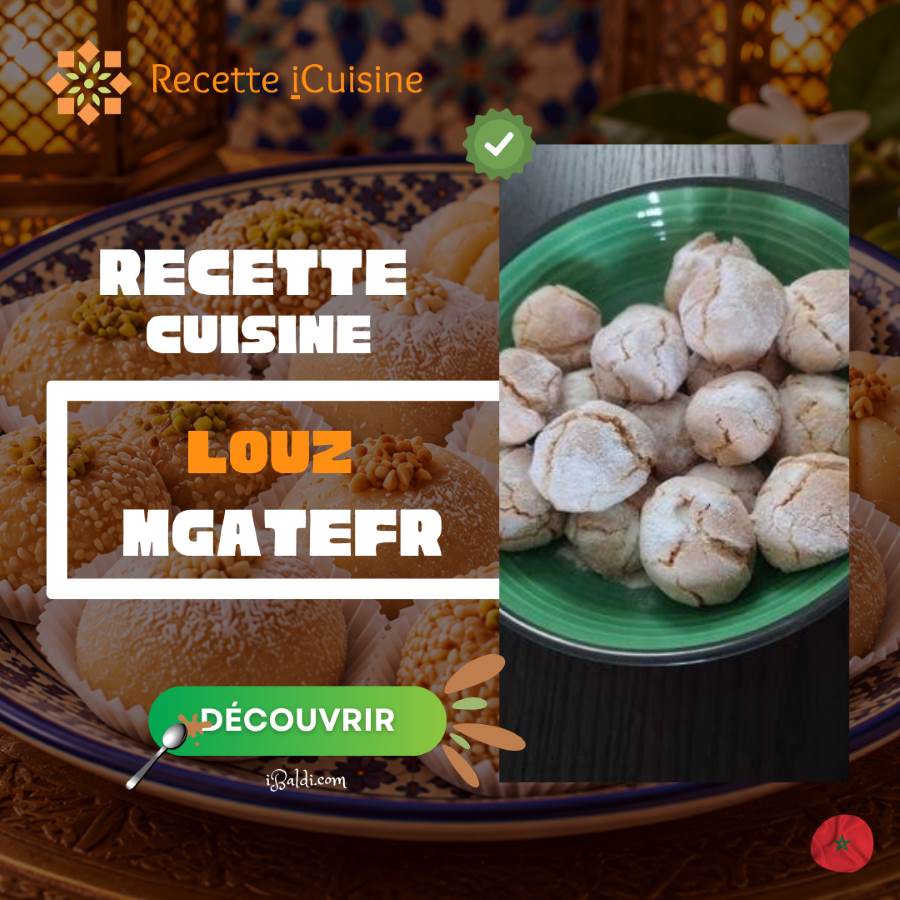 Louz Mgatef : douceur marocaine aux amandes et à la fleur d’oranger